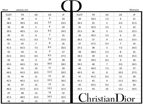 dior size chart clothing.